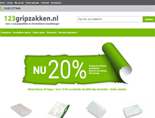Tablet Screenshot of 123gripzakken.nl